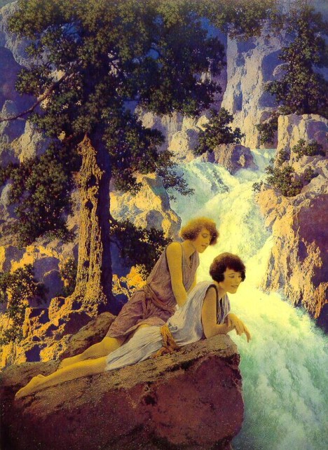 Waterfall by Maxfield Parrish, shown during the first NVAA Member exhibition in 1931